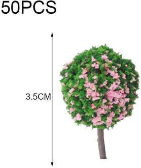 50 Stuks 3.5Cm Trein Zand Tafel Diy Tuin Landschap Handleiding Materiaal Plastic Simulatie Bal Boom Model Kinderen Speelgoed