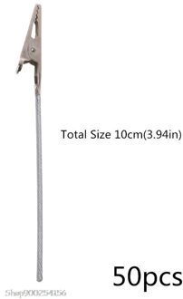 50 Stuks 4 Inch Diy Ambachtelijke Draad Clip Kaart & Noot & Foto & Foto & Memo Houder Clips Party alligator Klem Klei & Cake D11 20 10cm