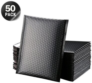 50 Stuks 6X10Inch Bubble Mailers Gevoerde Enveloppen Foam Envelop Tassen Zelf Seal Gevoerd Poly Mailer Zwart Mailing tas Envelop