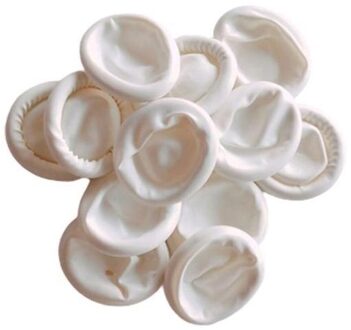 50 Stuks Anti-Statische Vingertoppen Protector Handschoenen Antislip Wegwerp Handschoenen Nail Cover Art Tool Latex Vinger Rubber babybedjes P2V8