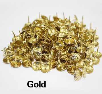 50 Stuks Antiek Brons Bekleding Nail Sieraden Wijn Case Box Sofa Decor goud