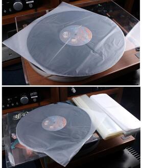 50 Stuks Cd Protecter Lp Record Plastic Zak Vinyl Record Clear Cover Container Cd Binnenzak Compatibel Vinyl Record Beschermende tas 7 duim 17.7X17.7
