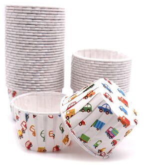 50 Stuks Cupcake Papierlade-Case Muffin Cartoons Cake Cupcake Gevallen Voor Decorating Gereedschap Birthday Party Bruiloft Decoratie