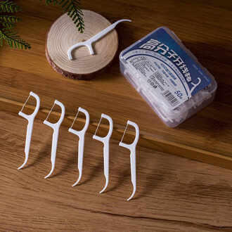 50 Stuks Dental Floss Bleken Picks Tandenstokers Tanden Plakken Gebitsreiniging Interdentale Borstel Dental Floss Pick Mondhygiëne Care
