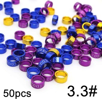 50 Stuks Duif Bands Vogel Voet Ring Soorten Identificeren Training Ringen Huisdier Vogel Label 9FF801694-33
