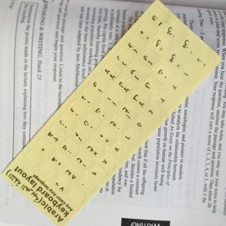 50 stuks Eco-milieu Plastic wit Arabische letter toetsenbord stickers op transparante achtergrond goud Alphabet