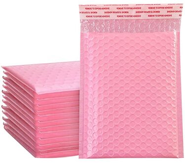 50 Stuks Foam Envelop Tassen Zelf Seal Mailers Gevoerde Enveloppen Met Bubble Mailing Tas Pakketten Tas Roze
