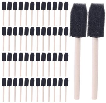 50 Stuks Foam Verf Borstel Spons Borstel Voor Kids Kinderen Tekening Schilderen Graffiti K92C
