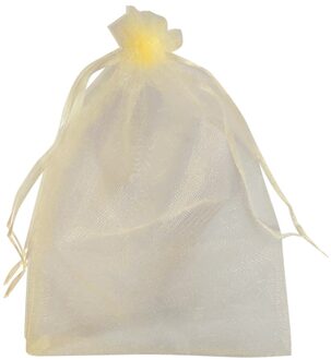 50 Stuks Fruit Plant Kwekerij Zakken Druiven Tuinieren Bescherming Trekkoord Netje Thuis Snoep Parel Opbergtas 17x23cm Oranje