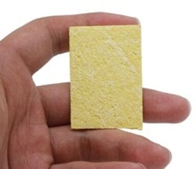 50 Stuks Geel Soldeerbout Cleaning Pads Spons Soldeer Lassen Iron Tip Sponzen Rechthoekige 50x35x2mm