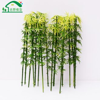 50 Stuks Groen Landschap Landschap Kleine Kleine Ho Modellen Bamboe Bomen Plastic Miniatuur N Schaal Materialen Voor Trein Railrode Layouts H 60mm50Pcs