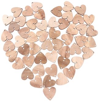 50 Stuks Hart Houten Plakjes Met 50 Ijzer Loops Set Voor Verjaardag Herinnering Opknoping Houten Plaque Board Diy Kalender Accessoires 3