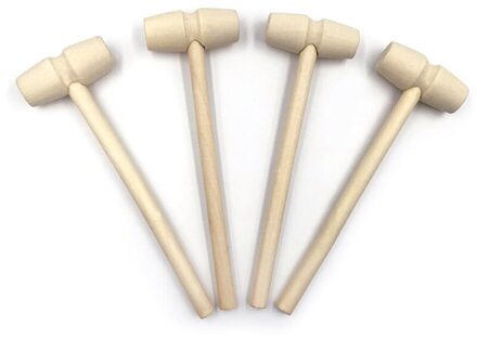 50 Stuks Kleine Houten Hamer Houten Mallet Hamer Voor Diy Houtbewerking Huishoudelijke Multi Hand Tool