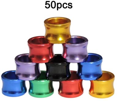 50 Stuks Kleur Mengen Duif Bands Vogel Voet Ring Soorten Identificeren Training Ringen