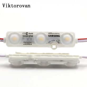 50 Stuks Led Module Verlichting Smd 5730 3 Leds IP68 Waterdicht Wit Warm Wit Dc 12V Reclame Licht Led teken Backlight Licht