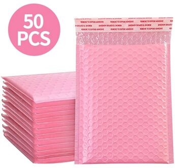 50 Stuks Licht Roze Poly Bubble Mailer Gewatteerde Envelop Self Seal Mailing Tas Bubble Envelop Envelop