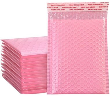 50 Stuks Licht Roze Poly Bubble Mailer Gewatteerde Envelop Self Seal Mailing Tas Bubble Envelop Envelop