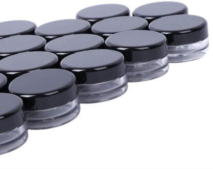 50 Stuks Make Up Pot Cosmetische Sample Lege Container Plastic Ronde Deksel Kleine Fles
