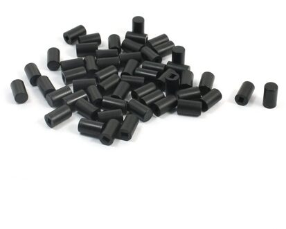 50 Stuks Micro Tactile Drukknop Cap Cover Protector Zwart 6X10 Mm