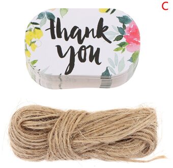 50 Stuks Papier Hang Tag Diy Dank U Pakket Labels Tag Cookies Trouwbedankjes Tag