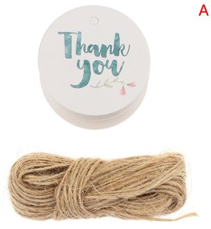 50 Stuks Papier Hang Tag Diy Dank U Pakket Labels Tag Cookies Trouwbedankjes Tag