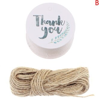 50 Stuks Papier Hang Tag Diy Dank U Pakket Labels Tag Cookies Trouwbedankjes Tag