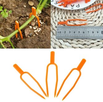 50 Stuks Plastic Plant Klimmen Ondersteuning Clips Plant Vine Houder Voor Bloem Aardbei Zaailing Tomaat Tuin Gebouwen Levert