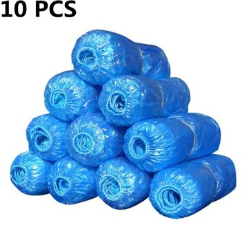 50 Stuks Plastic Wegwerp Waterdichte Schoen Covers Cleaning Overschoenen Outdoor Regenachtige Dag Tapijt Reinigen Familie Shoe Cover 10 stk