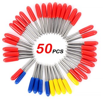 50 Stuks Roland Plotter Cutter Mes Hardmetaal Blade Voor Vinyl Cricut Cutting 30/45/60 Graden Vinyl Cutter Blades offset