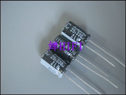 50 Stuks Rubycon Zlh 25V330UF 8X11.5 Mm 105 Graden 330 Uf/25V Hoge Frequentie Lage weerstand En Lange Levensduur Zlh 330 Uf 25V