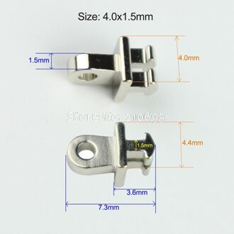 50 Stuks Single Scharnier Tanden Voor Plastic Frame Breed Gebroken Front Scharnier Vervanging Acetaat Bril Scharnier Tempel Reparatie Deel 4.0x1.5mm