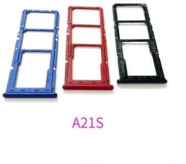 50 Stuks Voor Samsung Galaxy A21S A217 Sim Card Tray Slot Sd Houder rood