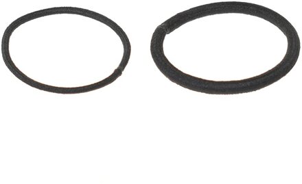 50 stuks Vrouwen Elastische Hair Ties Band Touwen Ringen Paardenstaart Houder Zwarte Elastische Haarband Rope Hair Styling Accessoires Gereedschap 4mm