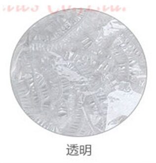 50 Stuks Wegwerp Douche Caps Hoed Badmutsen Elastische Waterdichte Douche Cap Resuable Lace Elastische Band Bad Haar Caps Hoeden 50stk wit