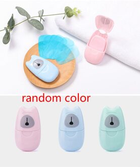 50 Stuks Wegwerp Zeep Papier Mini Reizen Wassen Hand Bath Draagbare Boxed Schuimende Reiniging Zeep Papier Geurende Zeep TXTB1