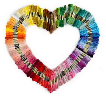 50 Stuks Willekeurige Kleur Borduurwerk Diy Zijde Lijn Tak Threads Vergelijkbare Dmc Discussie Floss Streng Kruissteek Draad