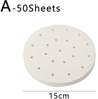 50 Vellen Ronde Bakpapier Gestoomde Papier Oven Barbecue Gestoomd Broodje Papier Stoomboot Lade Papier Non-Sticky Olie-Proof Shippin 15cm 50stk