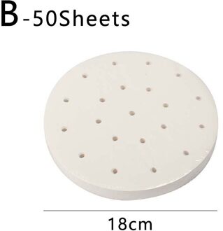 50 Vellen Ronde Bakpapier Gestoomde Papier Oven Barbecue Gestoomd Broodje Papier Stoomboot Lade Papier Non-Sticky Olie-Proof Shippin 18cm 50stk