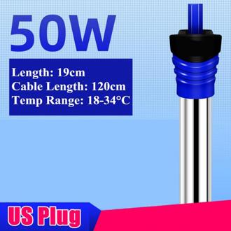 50 W-500 W Aquarium Fish Tank Dompelpompen Boiler Constante Temperatuur Verwarming Staaf Eu/Us Plug + heater Beschermhoes 110V US 50W