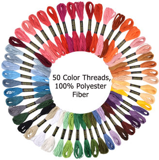 50/Zak Kruissteek Draad Kit 6 Strand Crossstitch Floss Threads Cross Floss Stitch Draad Borduurwerk Naaien Streng Craft 0