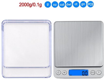 500/0.01G 3000G/0.1G Hoge Nauwkeurigheid Mini Digitale Weegschaal Led Draagbare Elektronische Digitale Schaal Keuken Sieraden Gewicht weegschaal 2000g