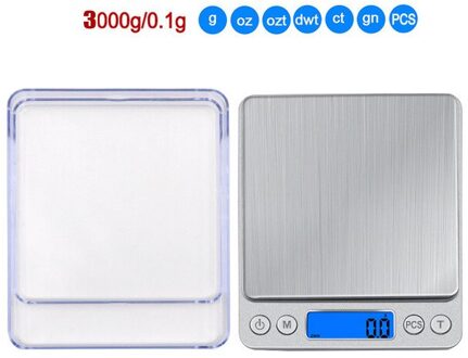 500/0.01G 3000G/0.1G Hoge Nauwkeurigheid Mini Digitale Weegschaal Led Draagbare Elektronische Digitale Schaal Keuken Sieraden Gewicht weegschaal