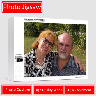 500/1000/1500 Pieces Wooden Photo Custom Jigsaw Puzzle DIY Personalized Photos Gifts Wooden Puzzles For Kids Photos for Adult
