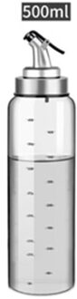 500/300/180Ml Koken Kruiden Fles Dispenser Saus Fles Glas Opslag Flessen Voor Olie En Azijn keuken Gereedschap 500ml