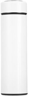 500 Ml Intelligente Temperatuur Display Roestvrijstalen Vacuüm Isolatie Draagbare Fles Thee Cup Coffee Cup Fles Thermosflessen wit