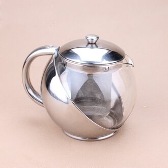 500 ml rvs Glas Sferische bloem thee pot, bloem Thee Set Puer Waterkoker Koffie Theepot Handig Zetgroep Office Home