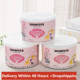 500 Pc Natuurlijke Wattenstaafjes Dubbele Hoofd Wood Sticks Neus Oren Schoonmaken Wattenstaafjes Persoonlijke Beschermingsmiddelen #3