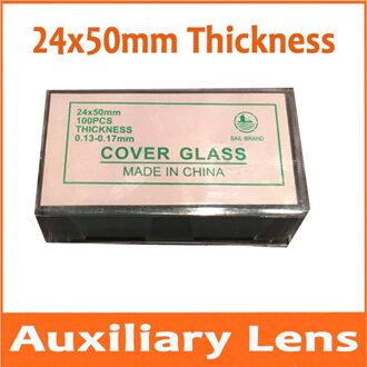 500 Pcs 24X50mm Biomicroscope Microscoop Glasplaatje Cover Slips Blank Slides 0.13-0.17 Mm Voor Lab Studenten Te Leren wetenschap