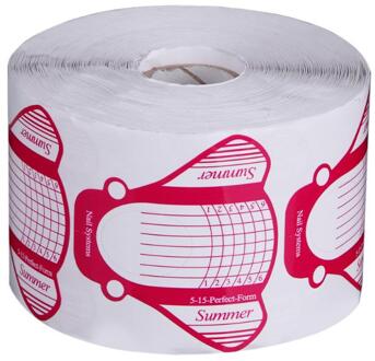 500 Pcs Praktische Nail Forms Acryl Curve Nagels Gel Nagel Nail Art Guide Vorm Franse Diy Gereedschap Self-lijm Vormen