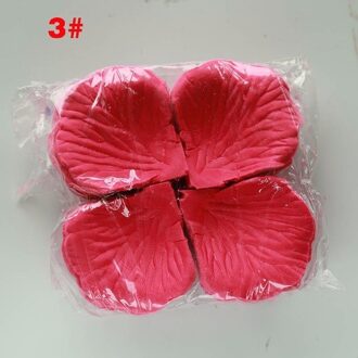 500 Pcs Silk Rose Flower Petals Leaves Wedding Tafeldecoraties Rozenblaadjes diep roos